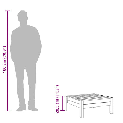 Poggiapiedi da Giardino in Legno Massello di Douglas - homemem39