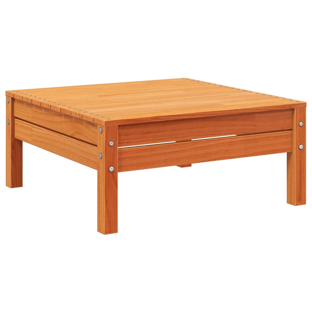 Divano da Giardino a 4 Posti Marrone Cera Legno Massello Pino - homemem39