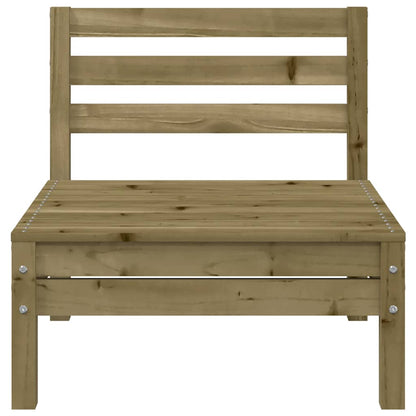 Divano da Giardino 3 Posti con Poggiapiedi Legno Massello Pino | homemem39