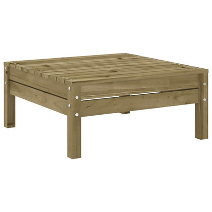 Divano da Giardino 3 Posti con Poggiapiedi Legno Massello Pino | homemem39