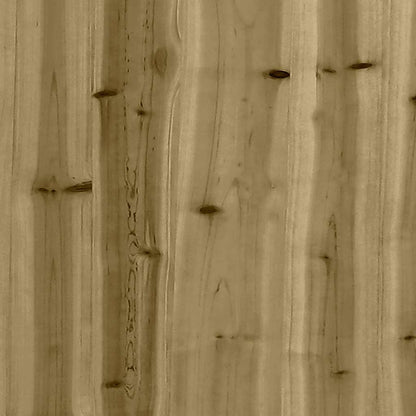 Divano da Giardino 3 Posti con Poggiapiedi Legno Massello Pino | homemem39
