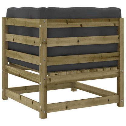 Divano Angolare da Giardino con Cuscini Legno Impregnato Pino | homemem39