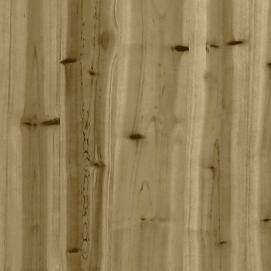 Poggiapiedi Giardino con Cuscini 2pz Legno Impregnato di Pino | homemem39