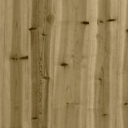 Poggiapiedi Giardino con Cuscini 2pz Legno Impregnato di Pino | homemem39