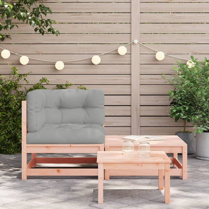 Divano Angolare da Giardino con Cuscini e Poggiapiedi | homemem39