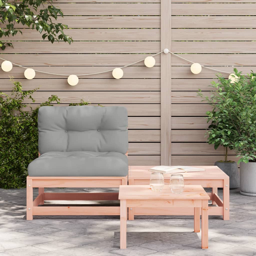 Divano da Giardino Senza Braccioli con Cuscini e Poggiapiedi | homemem39