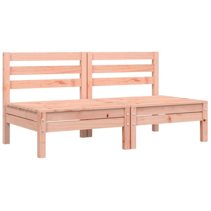 Divani Giardino Senza Braccioli con Cuscini 2 pz Legno Douglas - homemem39