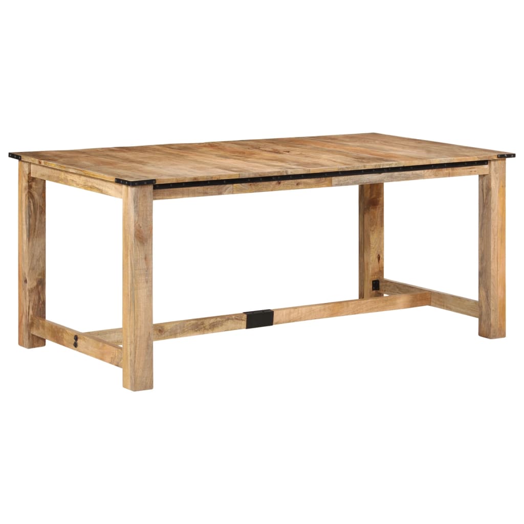 Tavolo da Pranzo 180x90x75 cm in Legno Massello di Mango | homemem39
