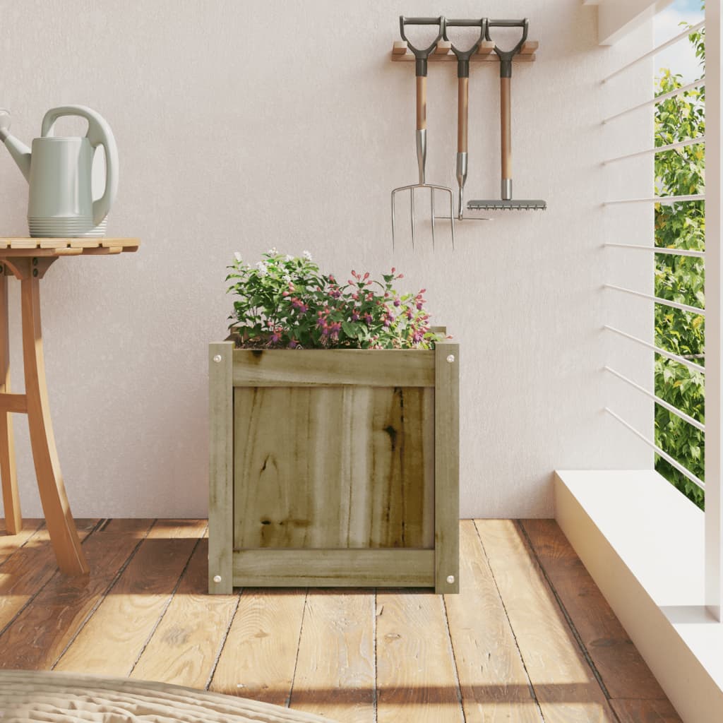 Fioriera da Giardino 40x40x40 cm in Legno di Pino Impregnato | homemem39