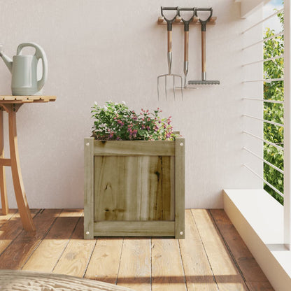 Fioriera da Giardino 40x40x40 cm in Legno di Pino Impregnato | homemem39