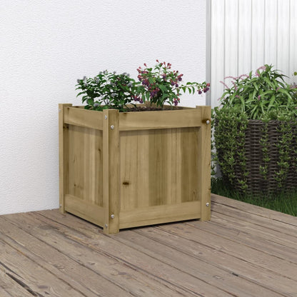 Fioriera da Giardino 40x40x40 cm in Legno di Pino Impregnato | homemem39