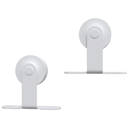 Porta Scorrevole con Set Hardware 90x210 cm Legno Massello Pino