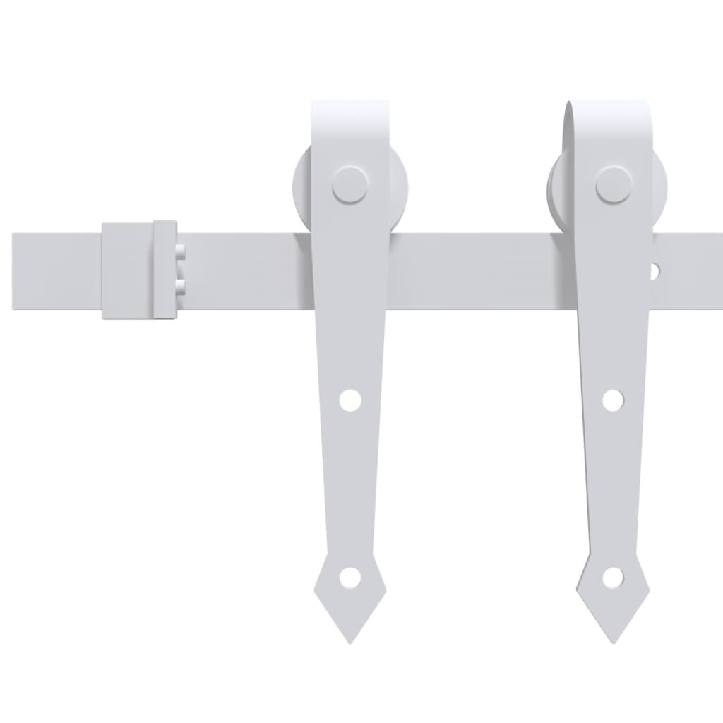 Porta Scorrevole con Set Hardware 85x210 cm Legno Massello Pino - homemem39