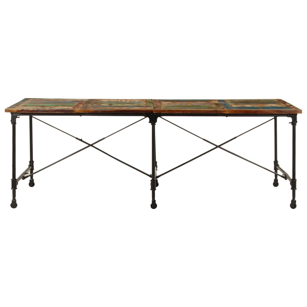 Tavolo da Pranzo 220x90x77 cm in Legno Massello di Recupero | homemem39