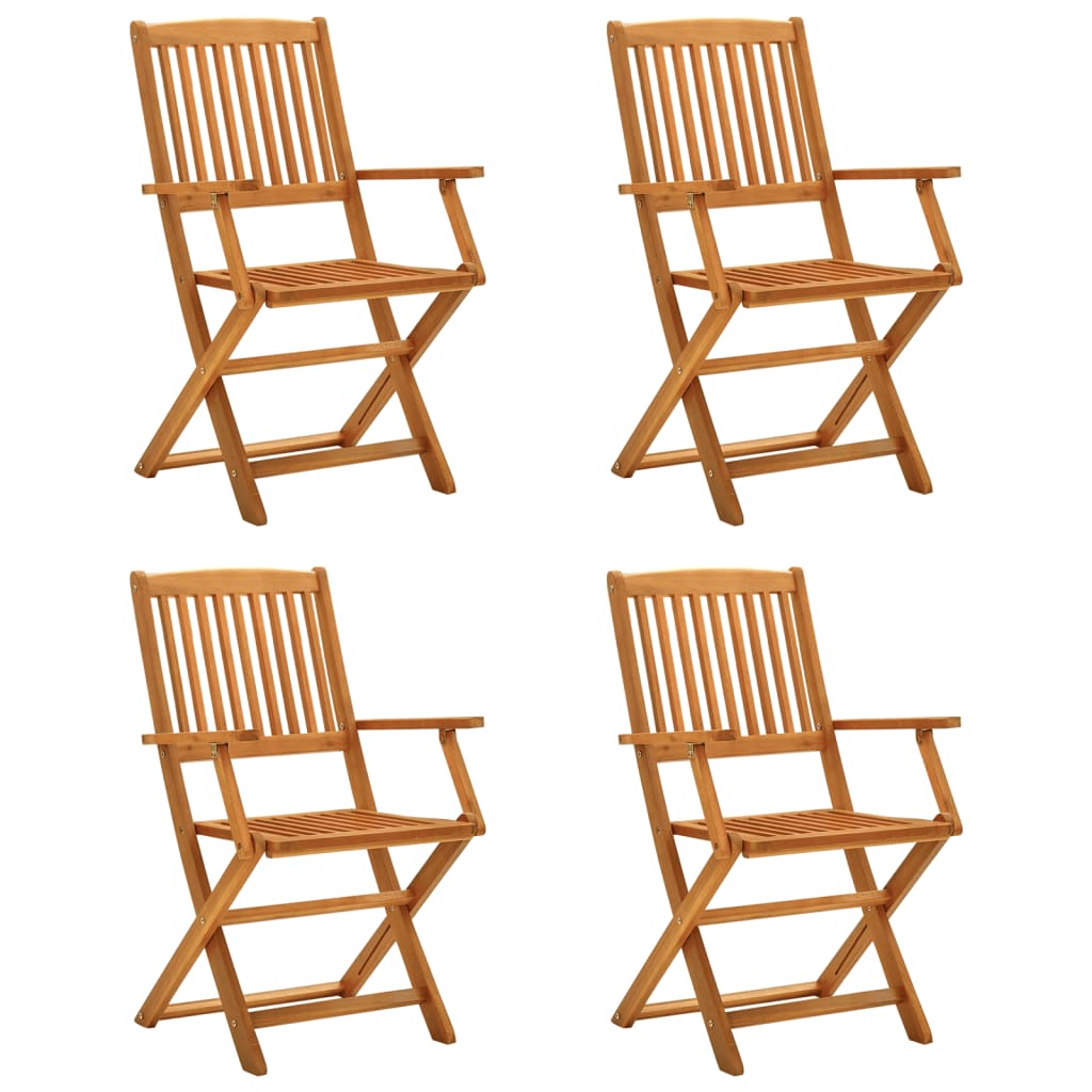 Set da Pranzo per Giardino 5 pz in Legno Massello di Acacia | homemem39