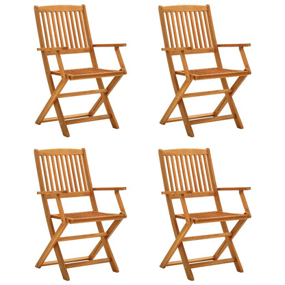 Set da Pranzo per Giardino 5 pz in Legno Massello di Acacia | homemem39