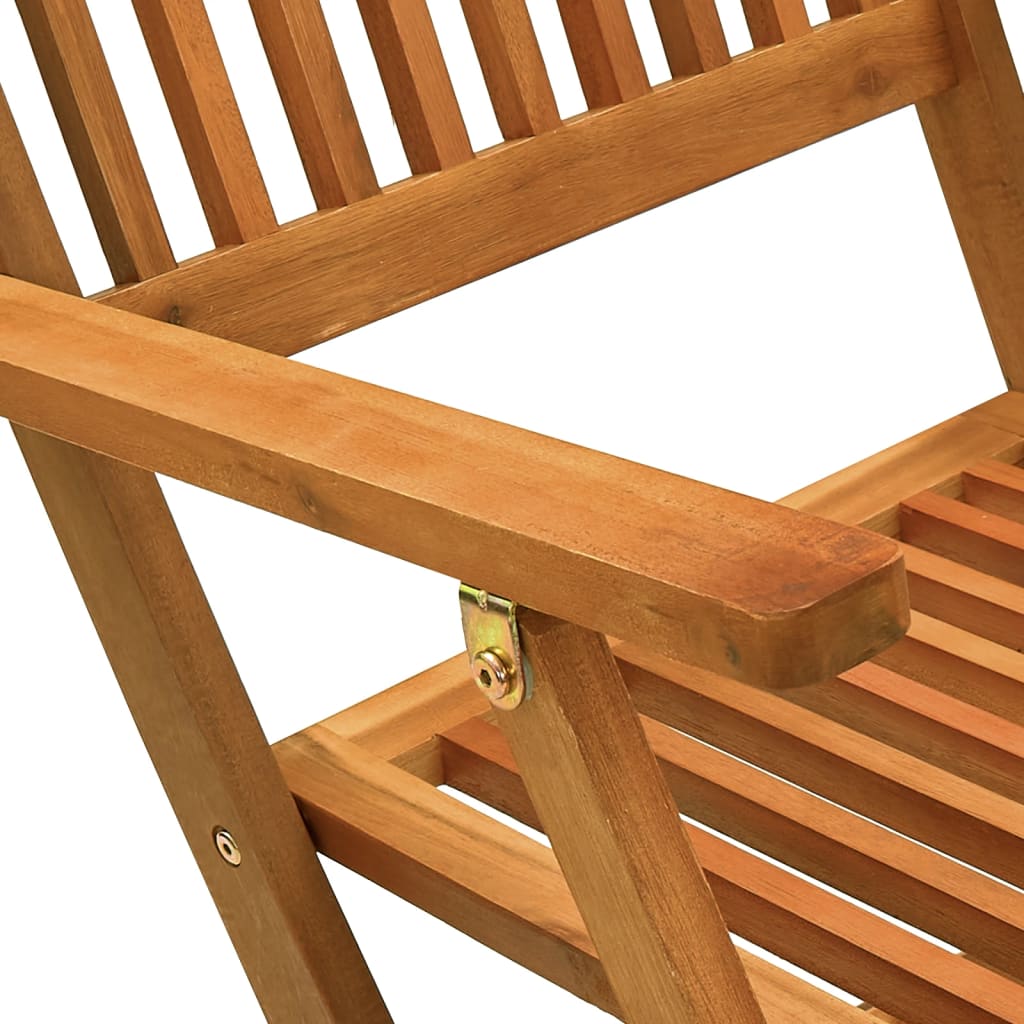 Set da Pranzo per Giardino 5 pz in Legno Massello di Acacia | homemem39
