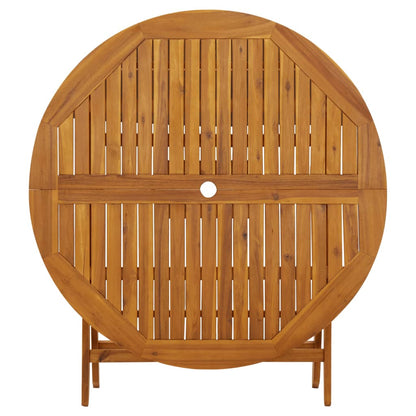 Set da Pranzo per Giardino 5 pz in Legno Massello di Acacia - homemem39