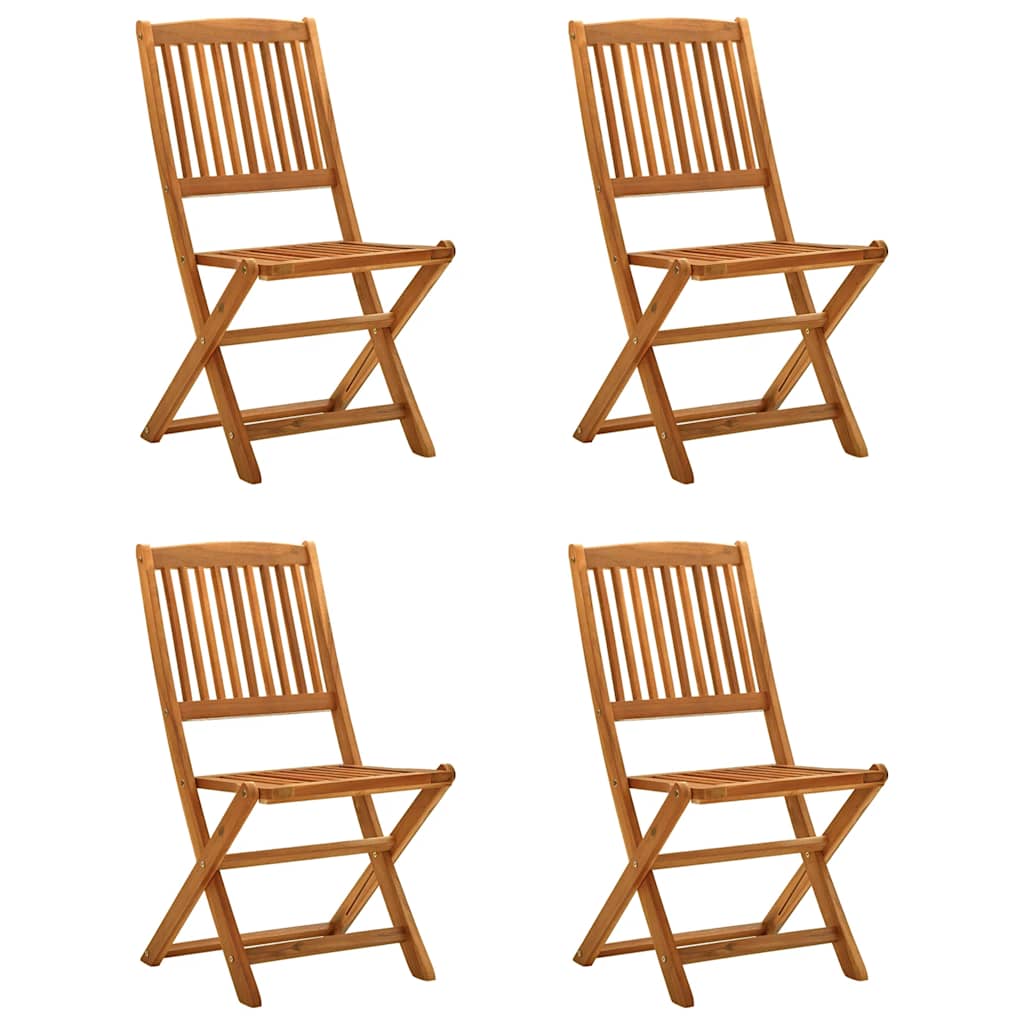 Set da Pranzo per Giardino 5 pz in Legno Massello di Acacia | homemem39