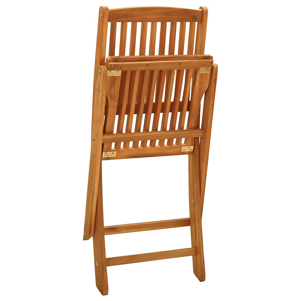 Set da Pranzo per Giardino 5 pz in Legno Massello di Acacia | homemem39