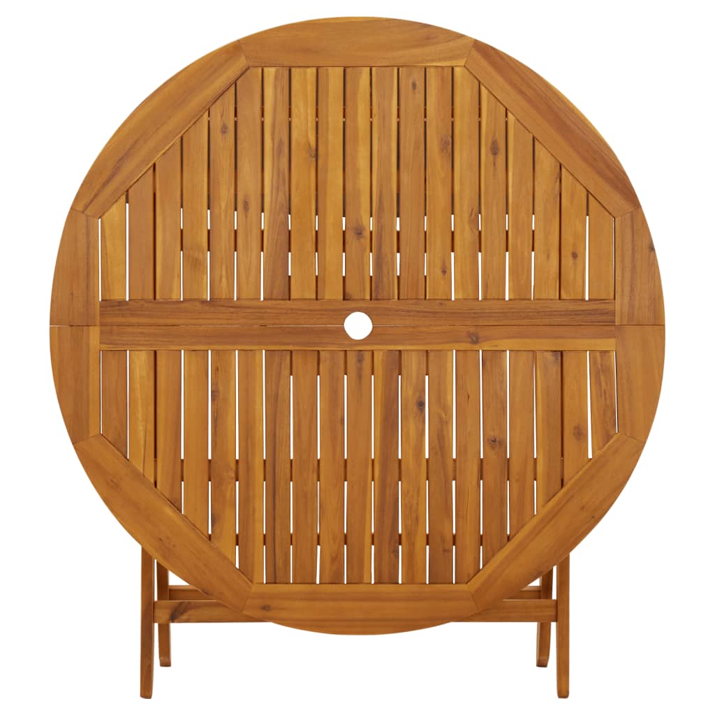 Set da Pranzo per Giardino 5 pz in Legno Massello di Acacia - homemem39