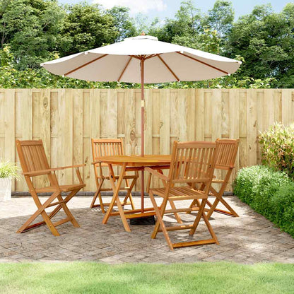 Set da Pranzo per Giardino 5 pz in Legno Massello di Acacia | homemem39