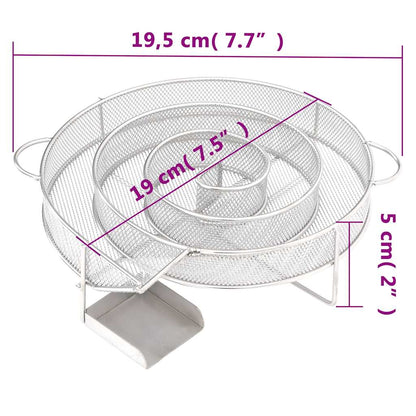 Generatore di Fumo Freddo Rotondo 19,5 cm in Acciaio Inox