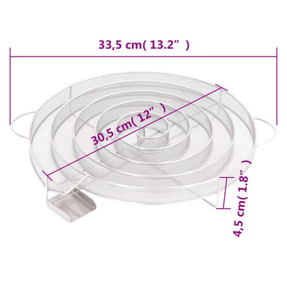 Generatore di Fumo Freddo Rotondo 33,5 cm in Acciaio Inox