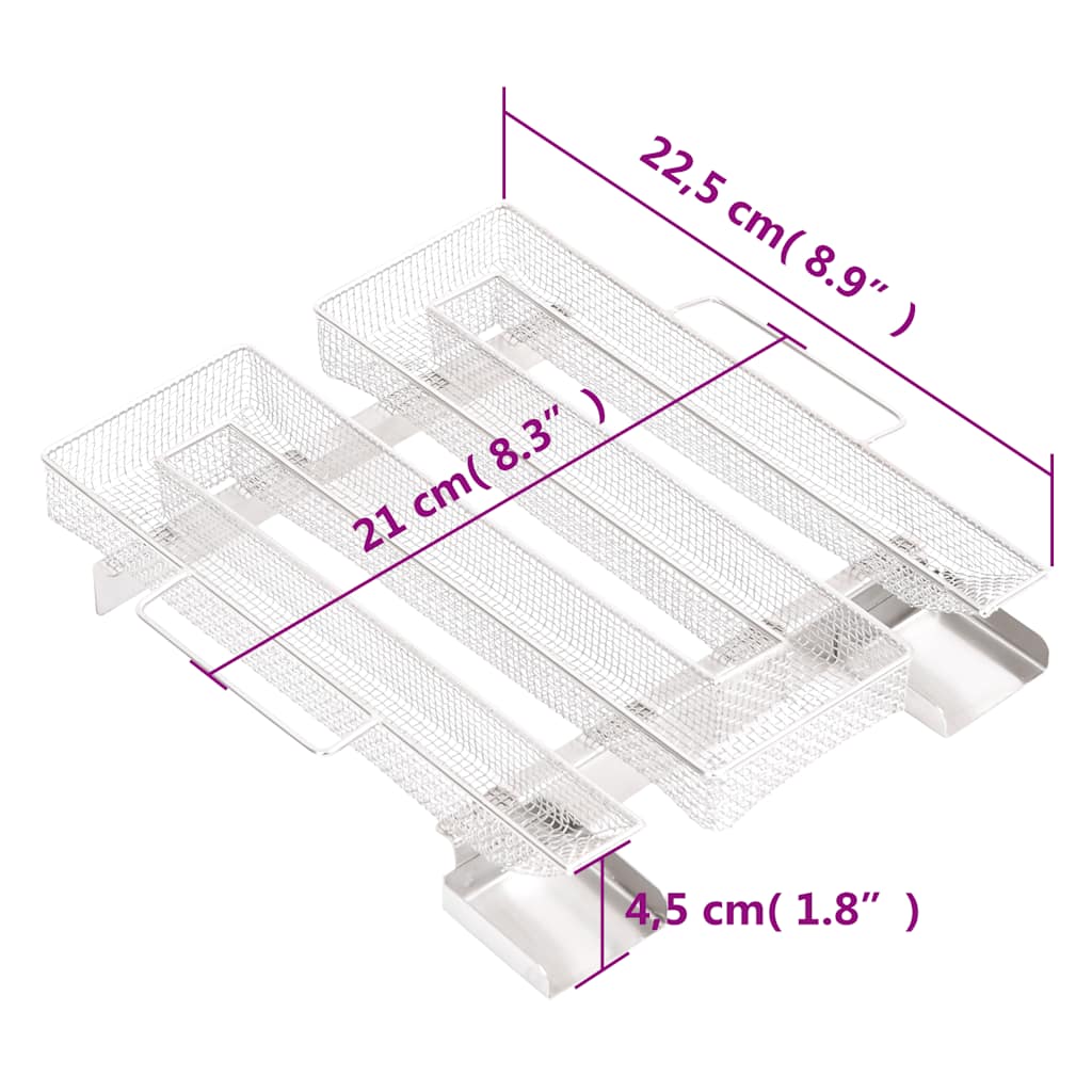 Generatore di Fumo Freddo 4 Lati 22,5 cm in Acciaio Inox