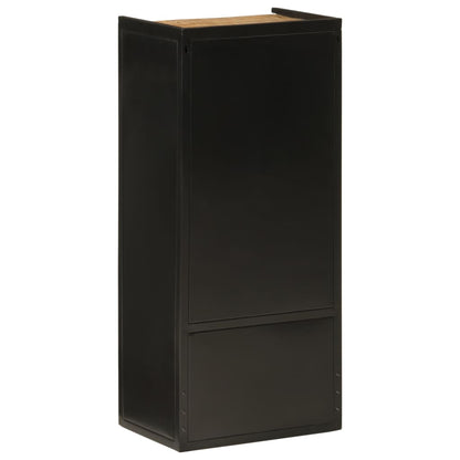 Mobile da Bagno 40x27x90 cm in Ferro e Legno Massello di Mango | homemem39