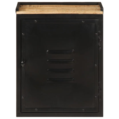 Mobile da Bagno 40x30x50 cm in Ferro e Legno Massello di Mango | homemem39