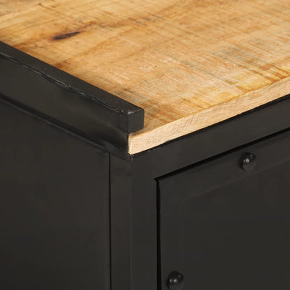 Mobile da Bagno 40x30x50 cm in Ferro e Legno Massello di Mango | homemem39