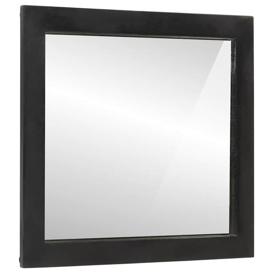 Specchio da Bagno 55x1x60 cm in Vetro e Legno Massello di Mango | homemem39