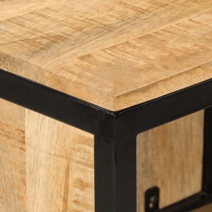 Mobile da Bagno 40x27x90 cm in Legno Massello di Mango e Ferro | homemem39