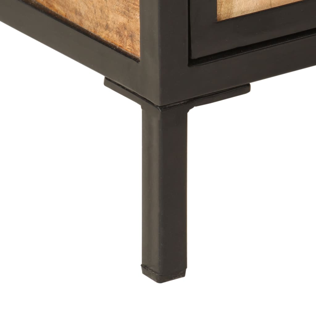 Mobile Lavabo da Bagno 55x35x60 cm Legno Massello Mango e Ferro | homemem39