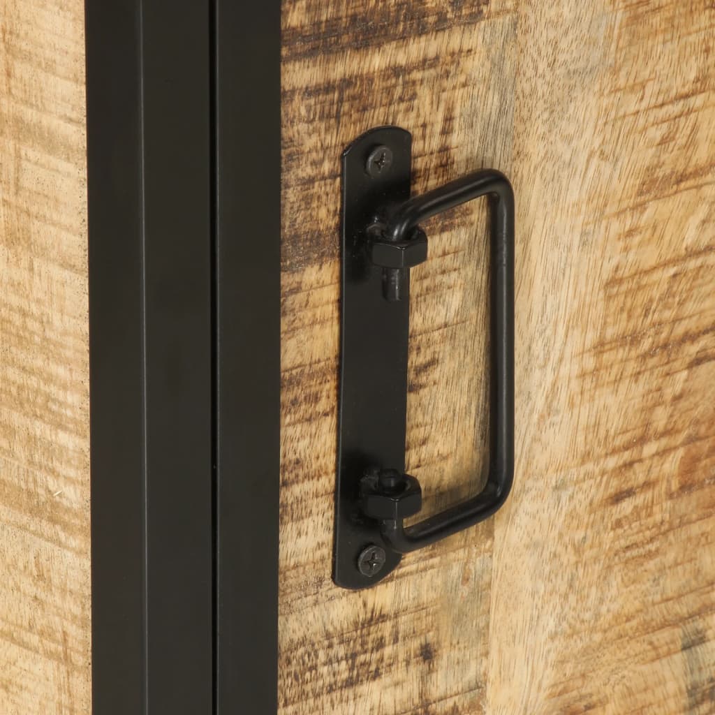 Mobile da Bagno 40x30x50 cm in Legno Massello di Mango e Ferro | homemem39
