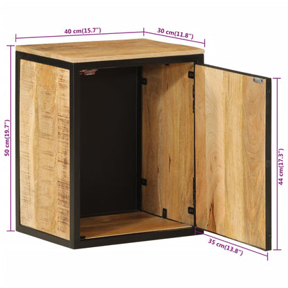 Mobile da Bagno 40x30x50 cm in Legno Massello di Mango e Ferro | homemem39