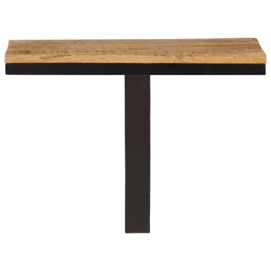 Mensola da Parete 40x30x32 cm in Legno Massello Mango e Ferro - homemem39