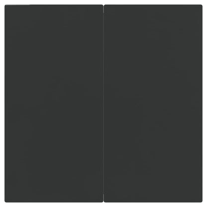 Set da Pranzo da Giardino 5 pz Nero in Polyrattan e Acciaio