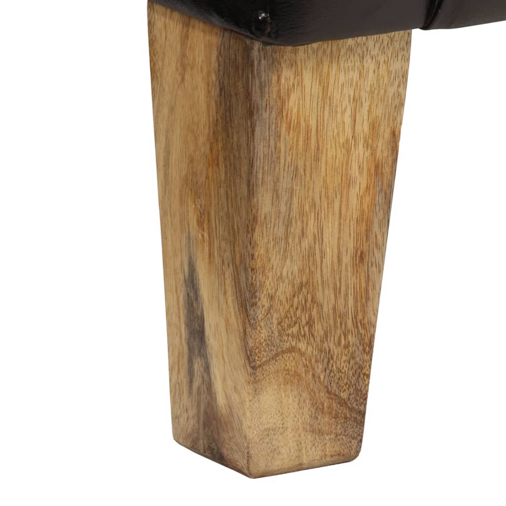 Poltrona Cabriolet Nera in Vera Pelle