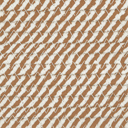 Cestino Portaoggetti Marrone e Bianco Ø40x35 cm in Cotone - homemem39