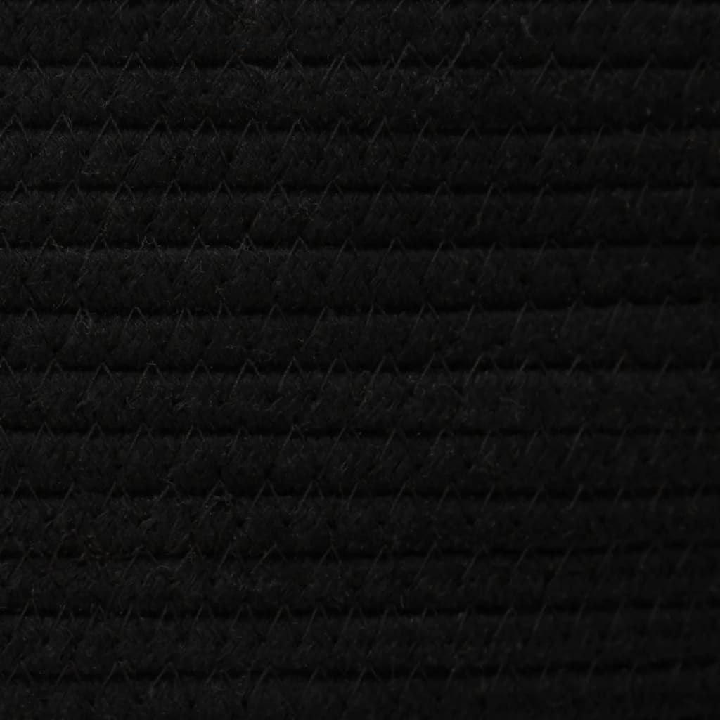 Cestini Portaoggetti 2pz Bianco e Nero in Cotone - homemem39