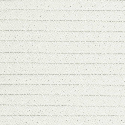 Cestino Portaoggetti Marrone e Bianco Ø40x35 cm in Cotone - homemem39