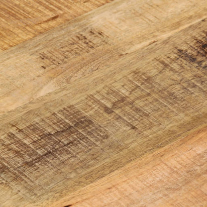 Piano per Tavolo Ø 40x3,8cm Rotondo Legno Massello Grezzo Mango | homemem39
