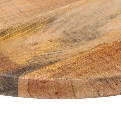 Piano per Tavolo Ø 60x2,5cm Rotondo Legno Massello Grezzo Mango | homemem39