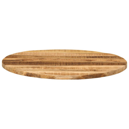 Piano per Tavolo Ø 70x1,5cm Rotondo Legno Massello Grezzo Mango | homemem39