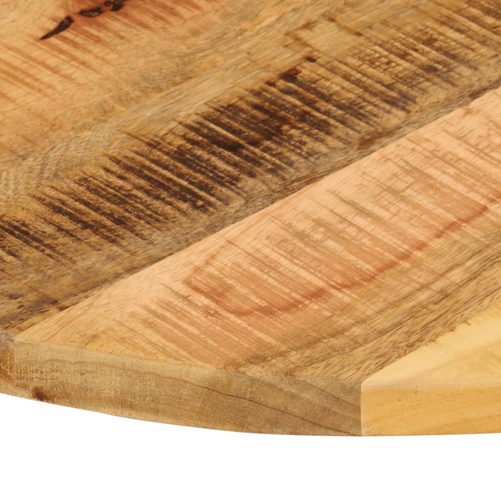 Piano per Tavolo Ø 70x1,5cm Rotondo Legno Massello Grezzo Mango | homemem39