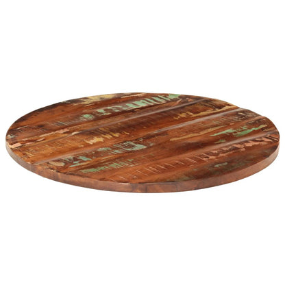 Piano per Tavolo Ø 90x2,5 cm Rotondo Legno Massello di Recupero | homemem39