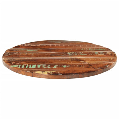 Piano per Tavolo Ø 90x2,5 cm Rotondo Legno Massello di Recupero | homemem39