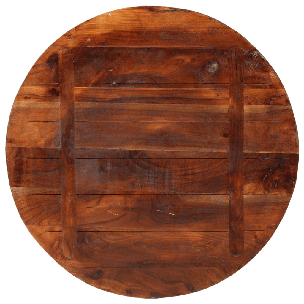 Piano per Tavolo Ø 90x2,5 cm Rotondo Legno Massello di Recupero | homemem39